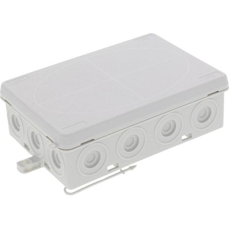 Wiska 10109595 Abzweigkasten (L x B x H) 125 x 86 x 41 mm Lichtgrau (RAL 7035) IP55 1 St.