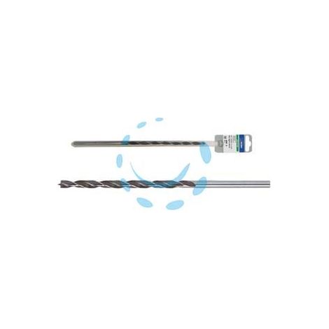 PUNTE PER LEGNO RETTIFICATE PROLUNGATE A 2 TAGLIENTI - ø mm.10x400 - in blister