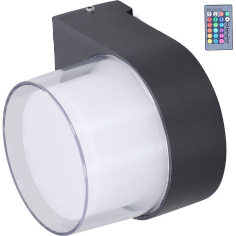 5W RGB LED-Außenwandleuchte mit Fernbedienung, wasserdicht, für Schlafzimmer und Wohnzimmer, AC85-265V (1/5)