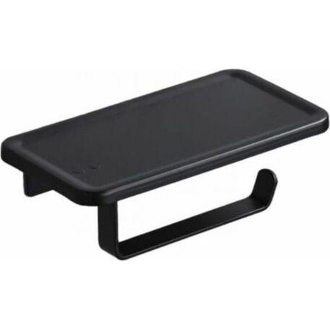 Paper Towel Holder, Toilet Paper Holder Wall Mount Aluminum (Punched/Non-punched) Roll Holder with Spacious Shelves (1/3)