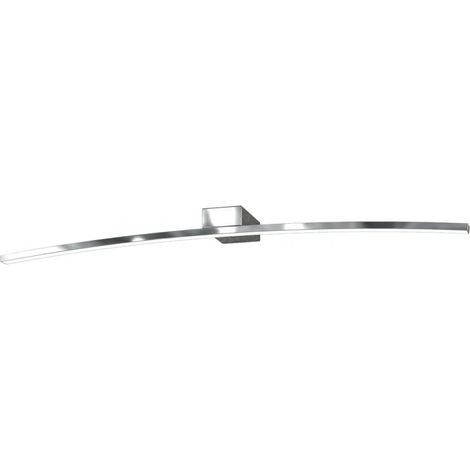 Applique Moderna Curved Metallo Cromo Diffusore Bianco Led 14,4W Calda 90Cm (1/5)