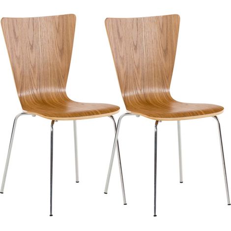 2er Set Besucherstuhl Aaron eiche (1/5)