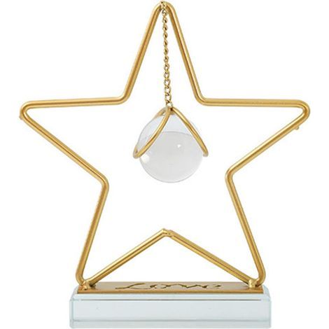 Transparente Kristallkugel mit goldenen Stützverzierungen, s (1/3)