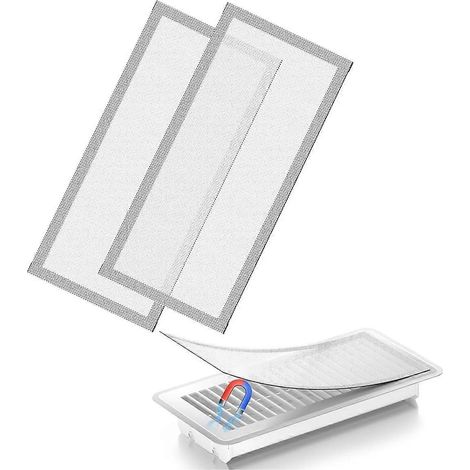 Grille de ventilation magnétique pour sol/mur/plafond, idéale pour retenir les débris, cheveux et poussières. (1/5)