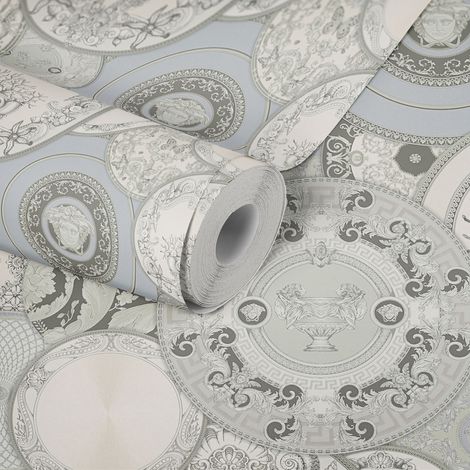 A.S. Creation Versace 3 349013 Vliestapete Vintage 0.70 m x 10.05 m Grau (1/5)