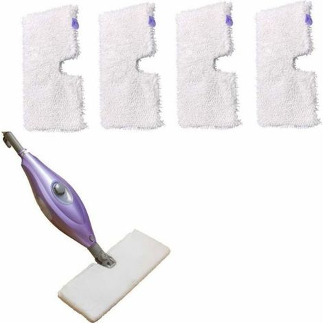 Tampons de nettoyage en microfibre - - 4 pièces - Microfibre douce - Haute absorption d'eau - Réutilisable (1/4)