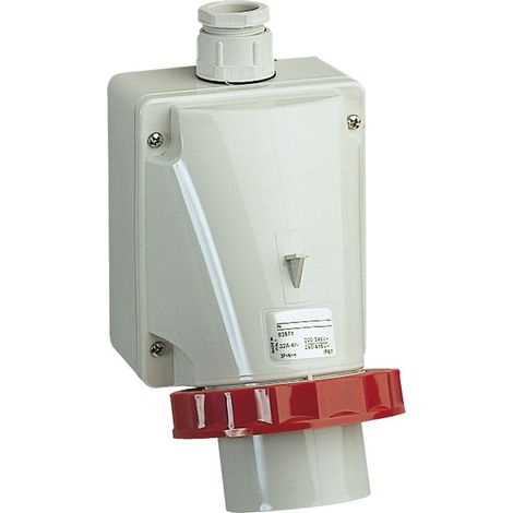 Spina Parete Bt Ip67 3Pnt 32A 380V ( Schneider Cod. 83571 )