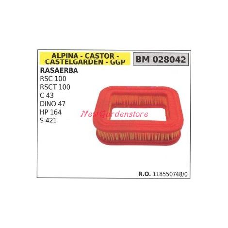 Filtro de aire ALPINA motor cortacésped RSC 100 RSCT 100 028042