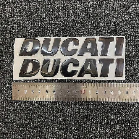 Autocollants 3D en gel avec logo Ducati pour moto et véhicule - Couleur : RJ052HEI (1/4)