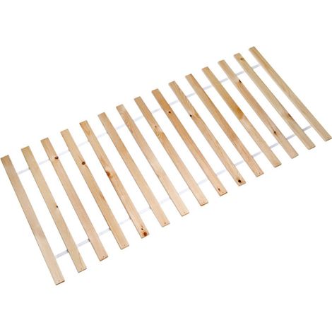 Sommier Lit Adulte "13 Lattes" 140x200cm Naturel (1/4)