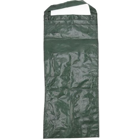 Sacchetto portavaso sospeso in PE con fori multipli – 10 fori – per fragole, ortaggi e fiori – verde