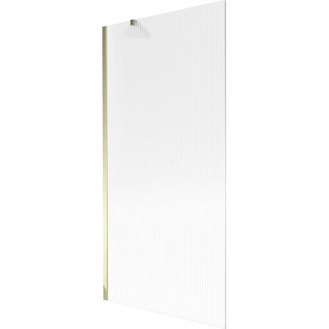 Paroi de baignoire Mexen Next 1 volet 90 x 150 cm, rayé, doré - 895-090-000-00-09-50 (1/5)
