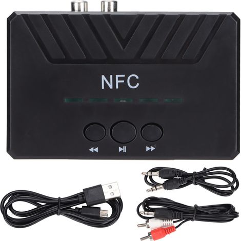 Récepteur Bluetooth 5.0 NFC, Adaptateur Audio USB AUX sans Fil pour Voiture et Maison (1/5)