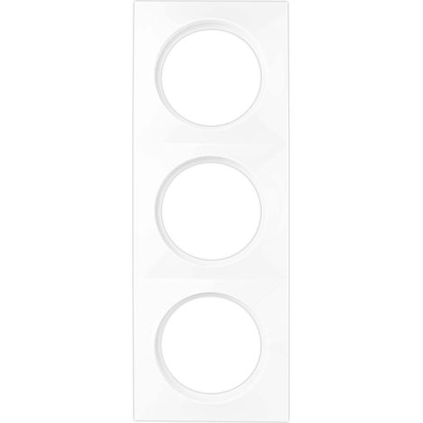 Radius Triple Prise, Interrupteur de lumière, Blanc, 3 fach (1/4)