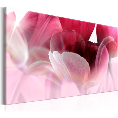 Tableau Imprimé "Nature : Pink Tulips" 60 x 90 cm (1/2)