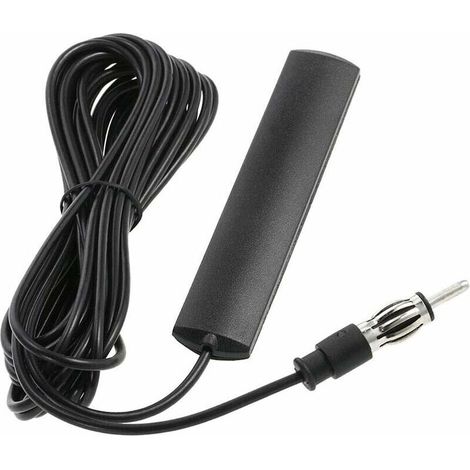 Antenne Universelle D'autoradio, Antenne Radio AM FM ANT-309 Antenne de Correction de Montage Caché adhésif de voiture Antenne Radio Pare-brise Câble 85-112 MHZ 5M pour voiture, camion, bateau