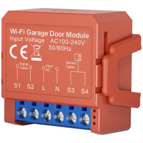 Ouvre-porte de garage intelligent Concentrateur Wi-Fi compact avec contrôle Alexa et Google Home Alertes de porte en temps réel pour une sécurité renforcée Design compact pour une installation faci