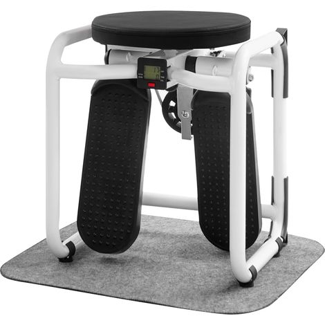 Mini stepper avec charge de 150 kg et bandes de résistance pour la maison pour débutants et confirmés, stepper Up Down avec écran, résistance à la maison (1/5)