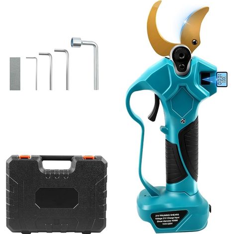 Sécateur Électrique Compatible avec Makita 18V Batteries, Ouverture Maximale 65 mm, Sécateur électrique Professionnel en Particulier pour les Vignobles, les Vergers (sans Chargeur de Batterie) (1/5)