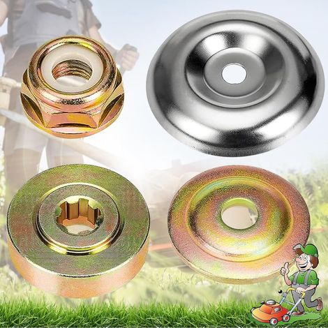 4 Pièces Kit Fixation écrou Lame Boîte, Boîte de Vitesses en Métal pour Tondeuse à Gazon, Accessoires de Boîte de Vitesses en Métal pour Tondeuse (1/5)