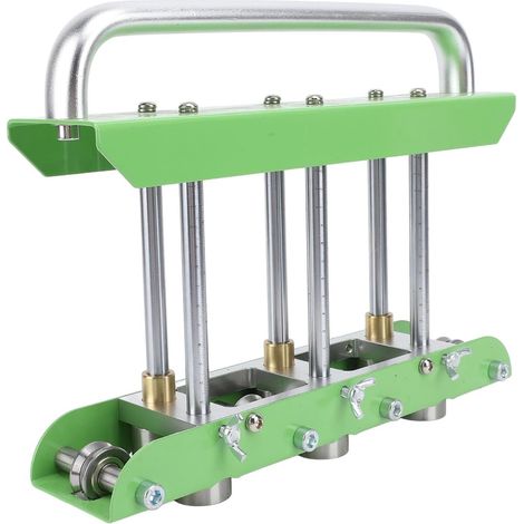 Cintreuse Métallique à Rouleaux de Bord à Trois Stations, Cintreuse à Rouleaux de Bord 3 en 1 pour Acier de Calibre 29 à 22 avec en V, Vis Réglables et Jauge de Profondeur, Idéale pour Plier (1/5)
