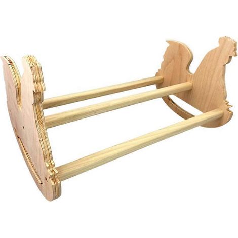 Schaukelsitzstange aus massivem, robustem Naturholz mit Leiter und Sitzstange für Hähne, Küken und Küken (1/5)