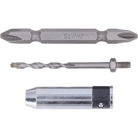 Lot de 3 adaptateurs de mandrin de perçage, embouts de vissage pour bois, plastique, verre (1/5)