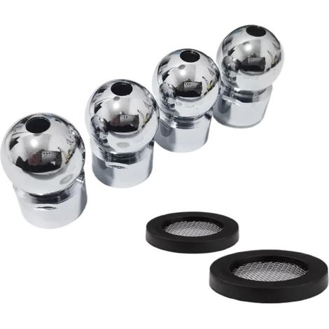 Lot de 10 rotules pommeau douche en acier inoxydable avec (1/5)