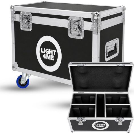 LIGHT4ME 100 SPOT RING CASE 4IN1 custodia per il trasporto di 4 teste mobili, scomparto per accessori, 4 ruote, meccanismo di bloccaggio (1/5)