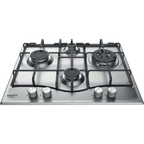 Hotpoint Ariston Piano cottura a gas PCN 642 T/IX/HA. Colore del prodotto: Acciaio inox, Posizionamento dell'apparecchio: Da incasso, Tipo di piano cottura: Gas. Tipo di controllo: ... - PCN642T/IX/HA (1/5)