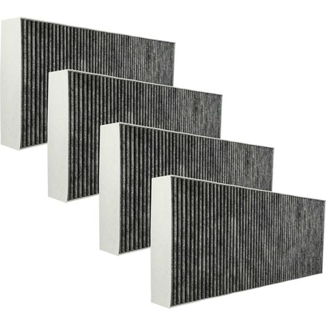 vhbw 4x Aktivkohlefilter Ersatz für 11010506, 11018621, 11034172, DSZ4681 für Dunstabzugshaube - 46 x 19,1 x 5 cm