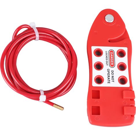 serrure de porte-Serrure à Câble Sécurité Multi-Personnes - Câble Ajustable Étanche pour Valves Industrielles (1/5)
