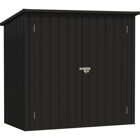 Casetta da giardino in metallo Wasabi 1200 L - 10 anni di garanzia - 147x86x122 cm (1/5)