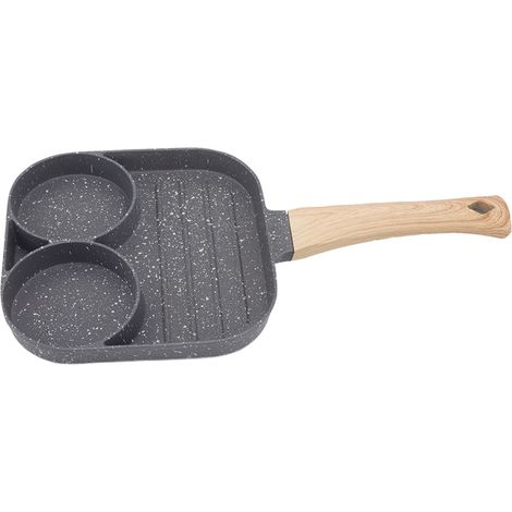 2-in-1 Antihaftpfanne für Eier, Pfannkuchen und Hamburger – geeignet für Gas- und Induktionsherde (Standardmodell) (1/5)