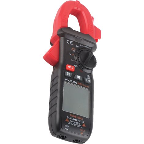 Digitales Multimeter mit Stromzange, Amperemeter, Spannungs-, Strom-, Widerstands- und Durchgangsprüfer – Diagnosegerät (1/5)