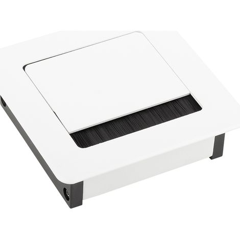 Weiße Aluminium-Kabeldurchführung 100x100x29mm SANS MARQUE