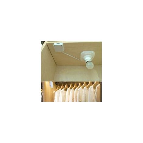 Interruttore automatico per ante di armadi, colore bianco, per illuminazione interna - Crezuo (2 pezzi)