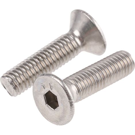 Vis à six pans creux, M5 x 20mm, tête Vis fraisée à tête creuse hexagonale, en Acier Inoxydable ( Prix pour Boîte de 50 )