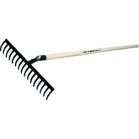 SHW Bau-/Gartenrechen 12 Zinken, m. Stiel 150cm (1/2)