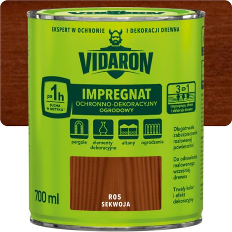 Vidaron Garden Impregnation Redwood R05 0.7L (1/3)