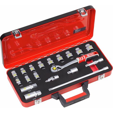 Steckschlüssel-Satz 3/8'' 19tlg.