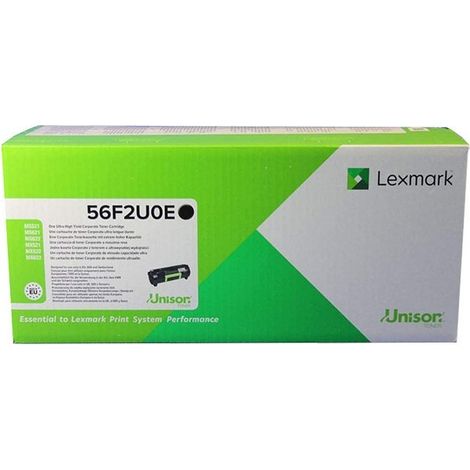Lexmark 56F2U0E Schwarzer Toner – Extra hohe Reichweite, 25.000 Seiten