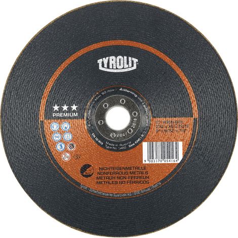 TYROLIT Schruppschleifscheibe PREMIUM, Scheiben-ØxScheibenbreite: 125X7 mm, 560405 125X7