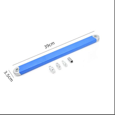 VURAHOME -25CM -Clé d'extension décalée pour espaces confinés – Acier haute teneur en carbone – Adaptateurs 1/4' 3/8' 1/2' inclus – Outil professionnel (1/5)