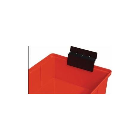 Tope de extracción f. Caja de estante B.93/152/186mm negro PP LA-KA-PE (1/2)