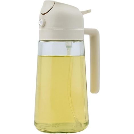 Flacon pulvérisateur huile 470ml 2 en 1 cuisine grill airfryer salade mayonnaise vinaigrette (1/5)