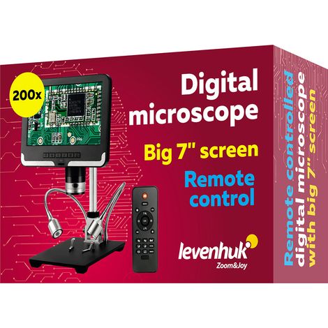 Microscopio Levenhuk DTX RC2 con mando a distancia