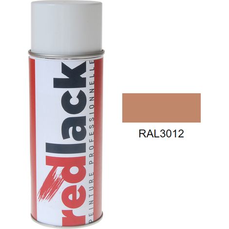 Bomboletta di Vernice spray 400ml – RAL 3012 – Beige rossastro – opaca – multisupporto – Redlack