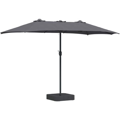 Maison Exclusive - Garten-Sonnenschirm Anthrazit 385 x 209 x 244