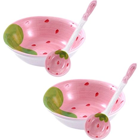 Bols en porcelaine, assiettes à hors-d'œuvre en céramique, bols à riz et à soupe avec cuillères, bols à dessert et à salade, assiettes de service à nouilles (1/5)